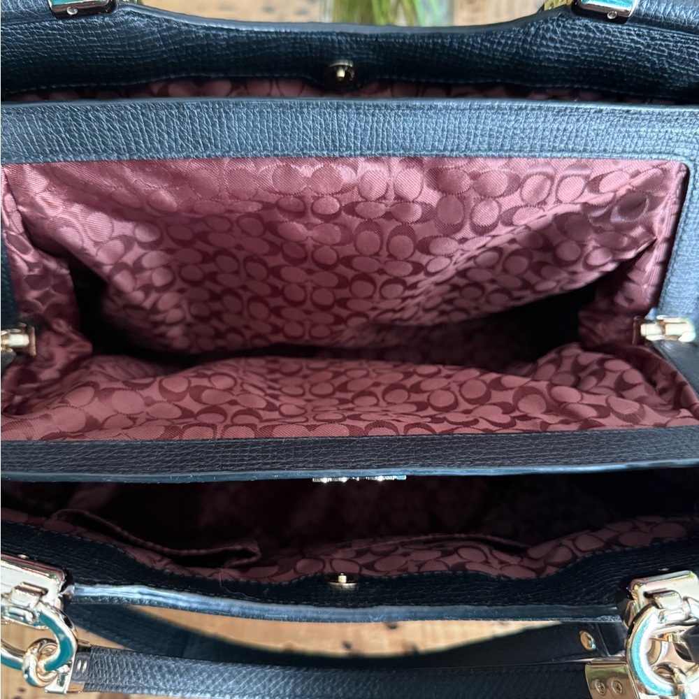 Coach MADISON TEXTURED LEATHER PINNACLE CAROLINE SATCHEL (COACH F32378) - Picture 12 of 16